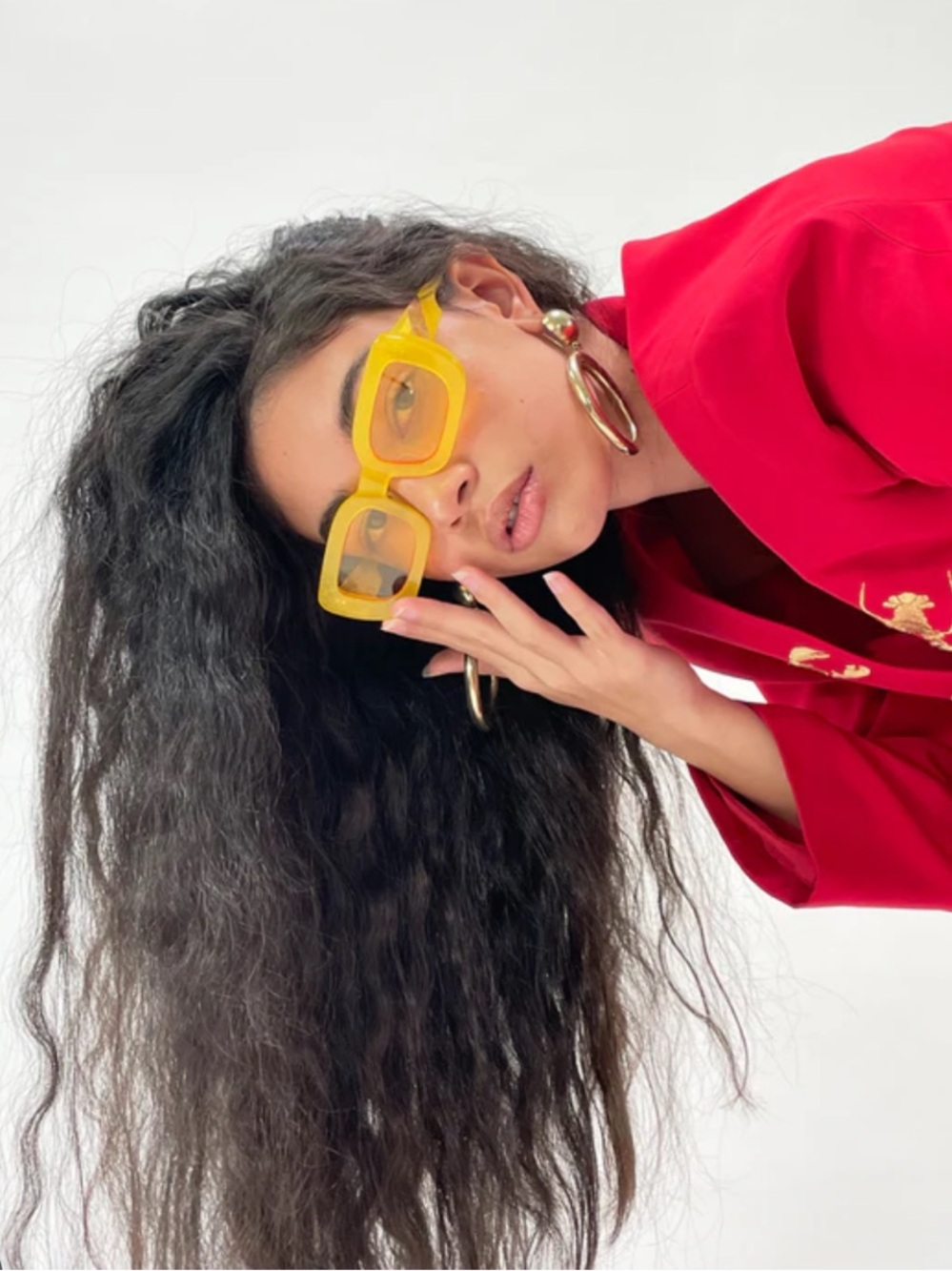 Poppy Lissiman Chesko Sunglasses in Sunflower - Picture 3 of 3